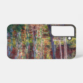 Claude Monet - Water Lily pond, Roze Harmony Samsung Galaxy Hoesje (Achterkant horizontaal)