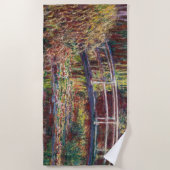 Claude Monet - Water Lily pond, Roze Harmony Strandlaken (Voorkant)