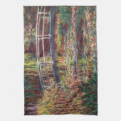 Claude Monet - Water Lily pond, Roze Harmony Theedoek (Verticaal)