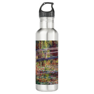 Claude Monet - Water Lily pond, Roze Harmony Waterfles