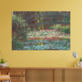  Claude Monet Water Lily Pond schilderij | Canvas Afdruk (Insitu (Woonkamer))
