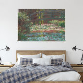  Claude Monet Water Lily Pond schilderij | Canvas Afdruk (Insitu (Slaapkamer))