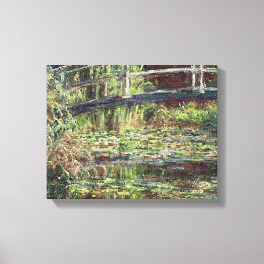 Claude Monet - Waterlelie Vijver Roze Harmonie Canvas Afdruk (Voorkant)