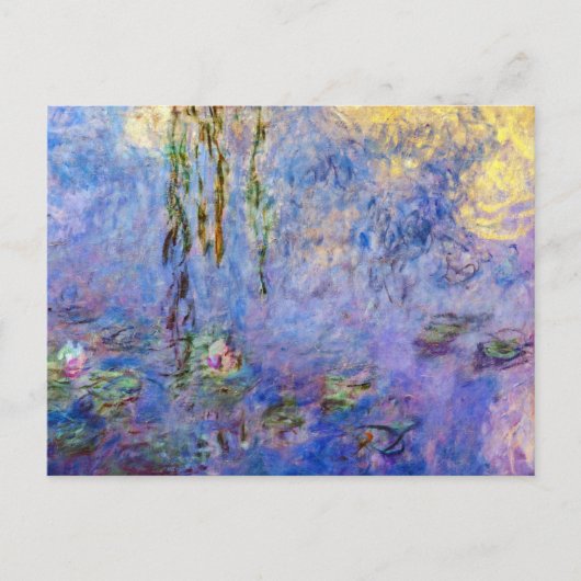 Claude Monet - Waterlelies Briefkaart (Voorkant)