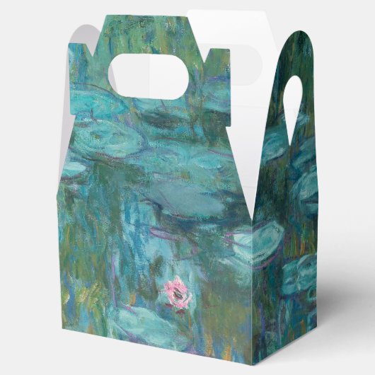 Claude Monet Waterlelies Bruiloft Bedankdoosjes (Geopend)
