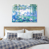 CLAUDE MONET-waterlelies Canvas Afdruk (Insitu (Slaapkamer))