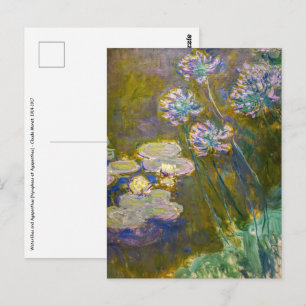 Claude Monet - Waterlelies en Agapanthus Briefkaart