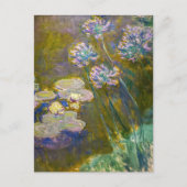 Claude Monet - Waterlelies en Agapanthus Briefkaart (Voorkant)