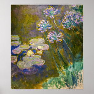 Claude Monet - Waterlelies en Agapanthus Poster