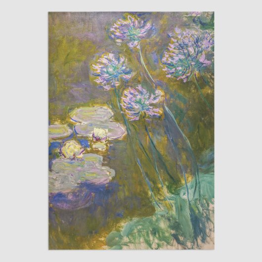 Claude Monet - Waterlelies en Agapanthus Tissuepapier