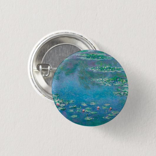 Claude Monet. Waterlelies. Frans impressionisme Ronde Button 3,2 Cm (Voorkant /achterkant)