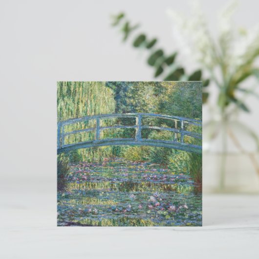 Claude Monet - Waterlelies, Groene Harmonie Bedankkaart (Staand voorkant)