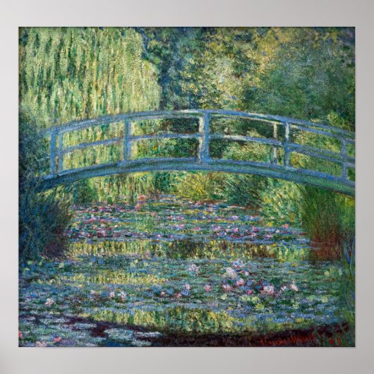 Claude Monet - Waterlelies, Groene Harmonie Poster (Voorkant)