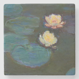 Claude Monet Waterlelies Impressionistische Olie K Stenen Onderzetter