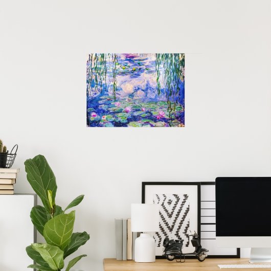 Claude Monet - Waterlelies / Nympheas 1919 Poster (Thuiskantoor)