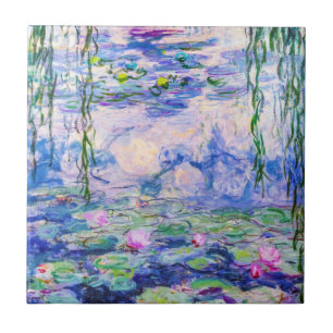 Claude Monet - Waterlelies / Nympheas 1919 Tegeltje