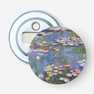 Claude Monet - Waterlelies / Nympheas Button Flesopener
