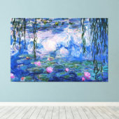 Claude Monet - Waterlelies Nympheas Canvas Afdruk (Insitu (Houten vloer))