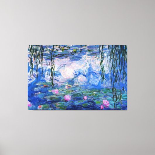 Claude Monet - Waterlelies Nympheas Canvas Afdruk (Voorkant)