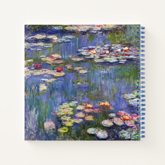 Claude Monet - Waterlelies / Nympheas Notitieboek (Achterkant)