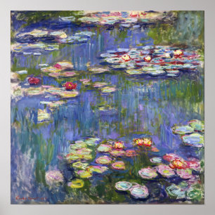 Claude Monet - Waterlelies / Nympheas Poster