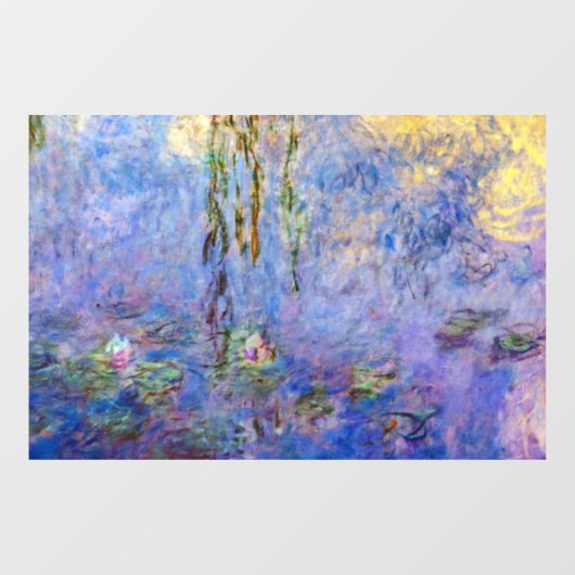 Claude Monet - Waterlelies Raamsticker (Vel)