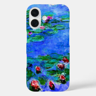 Claude Monet - Waterlelies (rood) iPhone 16 Hoesje