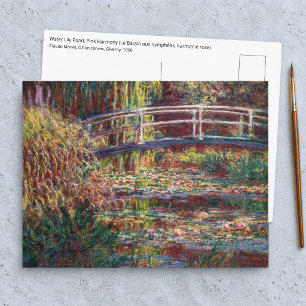 Claude Monet - Waterlelies, Roze harmonie Briefkaart
