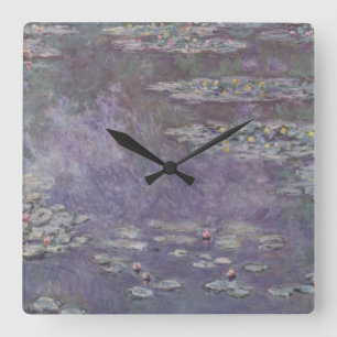 Claude Monet - Waterlelies Vierkante Klok