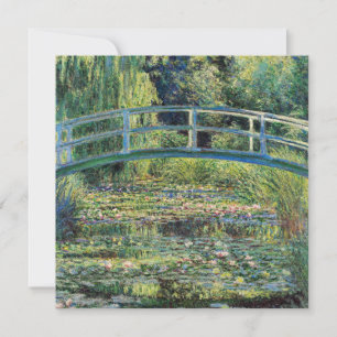 Claude Monet - Waterlelies vijver en Japanse brug Bedankkaart