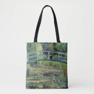Claude Monet - Waterlelies vijver en Japanse brug Draagtas
