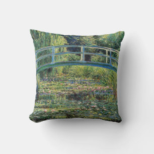 Claude Monet - Waterlelies vijver en Japanse brug Kussen