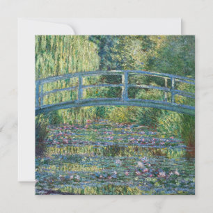Claude Monet - Waterlelies vijver, Groene Harmonie Bedankkaart