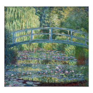 Claude Monet - Waterlelies vijver, Groene Harmonie Foto Afdruk