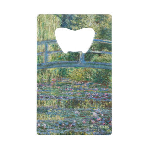 Claude Monet - Waterlelies vijver, Groene Harmonie Kredietkaart Flessenopener