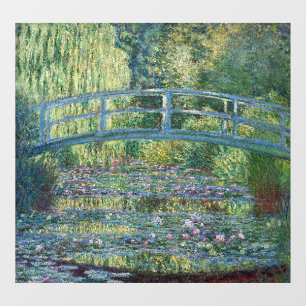 Claude Monet - Waterlelies vijver, Groene Harmonie Raamsticker