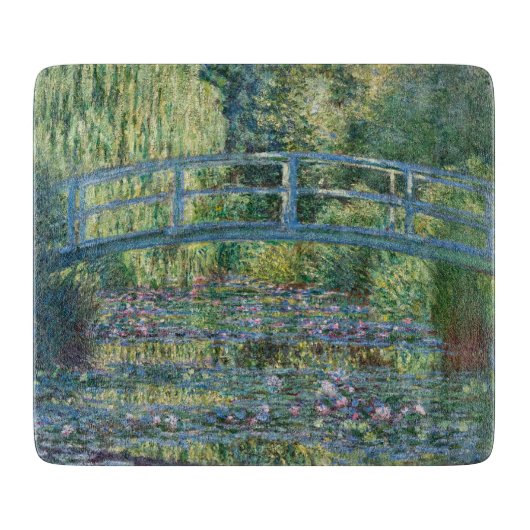 Claude Monet - Waterlelies vijver, Groene Harmonie Snijplank (Voorkant)