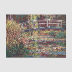 Claude Monet - Waterlelies vijver, Roze Harmonie Tissuepapier