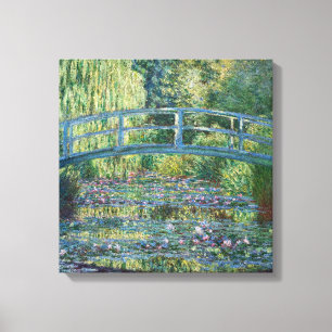 Claude Monet - Waterleliesvijver, Groene Harmonie Canvas Afdruk