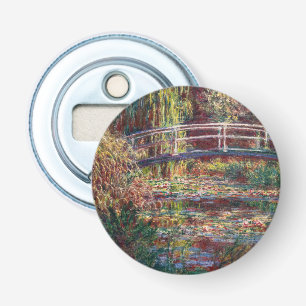 Claude Monet - Waterleliesvijver, Roze Harmonie Button Flesopener