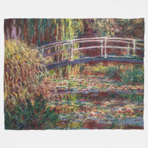 Claude Monet - Waterleliesvijver, Roze Harmonie Fleece Deken
