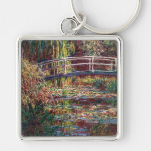 Claude Monet - Waterleliesvijver, Roze Harmonie Sleutelhanger