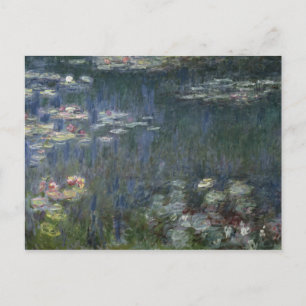 Claude Monet Waterlio's: groene reflecties Briefkaart