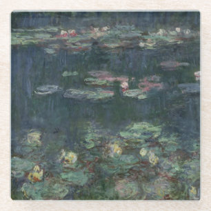Claude Monet   Waterlio's: Groene reflecties Glazen Onderzetter