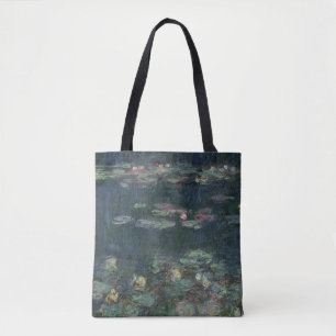 Claude Monet   Waterlio's: Groene reflecties Tote Bag