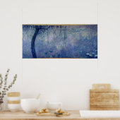 Claude Monet | Waterlio's: Verspreide wilde dieren Poster (Keuken)