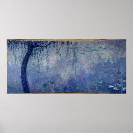 Claude Monet | Waterlio's: Verspreide wilde dieren Poster (Voorkant)