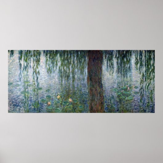 Claude Monet | Weegwilgen van waterligen, links Poster (Voorkant)