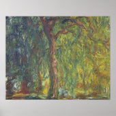 Claude Monet - Weeping Willow Poster (Voorkant)