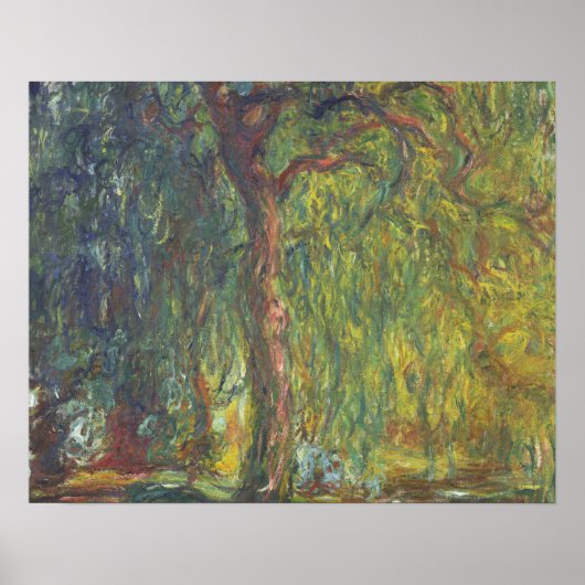 Claude Monet - Weeping Willow Poster (Voorkant)